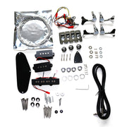 DIY SE Left-Handed Bass Guitar Kit | 4-String Ash Body | Ebony Fingerboard | Chrome Hardware