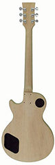 DIY Electric Guitar Kits, LP744BC Style Solid Mahogany body with Flamed Maple Veneer No Soldering Required Black/Chome