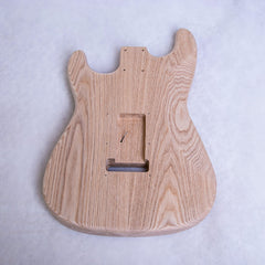Coban Guitars Build Your Own DIY Electric Guitar Kit ST4 Strat Style Ash Body Ebony Fingerboard Black Pickguard Non Soldering Chrome Hardware Guitar Making Kit.