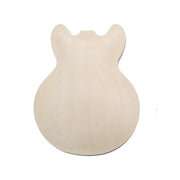 DIY Semi-Hollow ES260 Guitar Kit | Spalted Maple Veneer | Paulownia Body, Gold Hardware & Cream Fittings