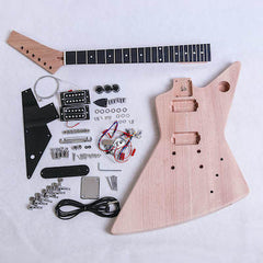 Coban Guitars Electric Guitar DIY Kit EXPBC Chrome Hardware Bolt On Neck