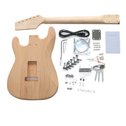 DIY ST4 Guitar Kit | Alder Body with Maple Fingerboard | Chrome Hardware & Choice of Pickguard