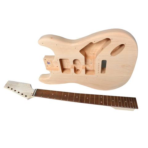 DIY ST4 Guitar Kit | Alder Body with Laurel Fingerboard | Chrome Hardware & Choice of Pickguard