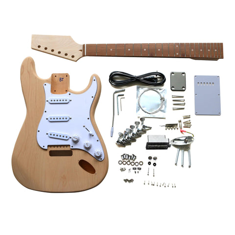 DIY ST4 Guitar Kit | Alder Body with Laurel Fingerboard | Chrome Hardware & Choice of Pickguard