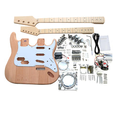 DIY Double Neck ST Guitar & Bass Kit | Mahogany Body | Maple Fingerboard, Chrome Hardware