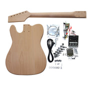 DIY TL6 Guitar Kit | Alder Body with Maple Fingerboard | Chrome Hardware & Choice of Pickguard