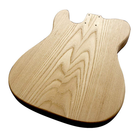 Coban Guitars Electric Guitars DIY Kit TL6 Ash Body with Black Pickguard Chrome Hardware