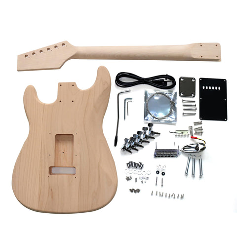 DIY ST4 Guitar Kit | Alder Body with Laurel Fingerboard | Chrome Hardware & Choice of Pickguard