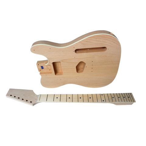 DIY TL6 Guitar Kit | Alder Body with Maple Fingerboard | Chrome Hardware & Choice of Pickguard