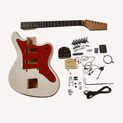 Coban Guitars DIY Guitar Kit UK JG1 Flamed Maple Veneer Chrome Hardware No Soldering