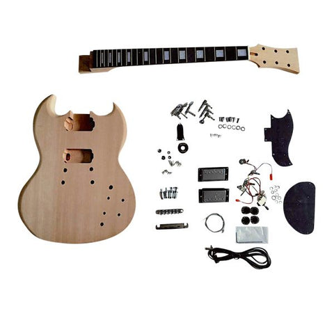 Coban Guitars DIY Guitar kit SG5M Mahogany Set in Neck
