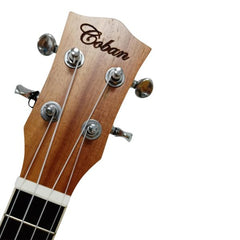 Coban Guitars Solid Electro Acoustic Concert Ukulele 24″ Size Koa CGSU074PE