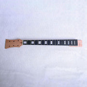 Electric Semi Hollow DIY Guitar Kit ES240 Mahogany Body Quilted Maple Veneer Gold Hardware Black Fittings