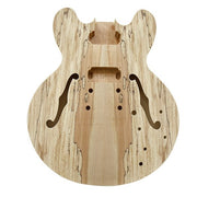 Coban Guitars Electric Guitar DIY Kit LP711B Spalted Gold Black Fittings