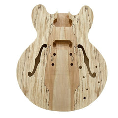 Coban Guitars Electric Guitar DIY Kit LP711B Spalted Gold Black Fittings