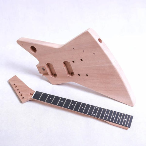 Coban Guitars Electric Guitar DIY Kit EXPBC Chrome Hardware Bolt On Neck