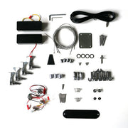 Electric Guitar DIY Kit EXP Bass Bolt on Neck Mahogany Body Chrome Hardware Black Fittings