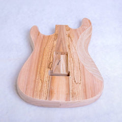 Electric Guitars DIY Kit ST4SS Ash Body Spalted Maple both Sides Red Pearl Pickguard