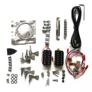 Electric Guitar DIY Kit FV1W Flamed Maple Chrome White Pick