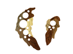 Wooden Leaves Pickguard Scratch Plate for Acoustic Guitar left and right sides