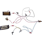 Electric Guitar DIY Kit Semi hollow LPSH Flamed Maple Veneer Gold Fittings Non Soldering