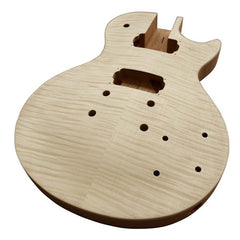 Coban Guitars Electric Guitar DIY Kit LP740 Flamed Gold Cream Fittings