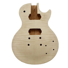 Coban Guitars Electric Guitar DIY Kit LP740 Flamed Gold Cream Fittings
