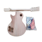 Electric Guitar DIY Kit LP790 Set in Neck Mahogany with Quilted Maple Veneer Hardware Gold with Black Fitting