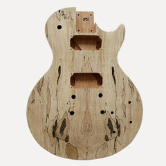 Electric Guitar DIY Kit LP711B Spalted Chrome Cream Fittings
