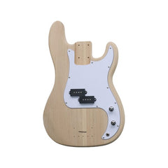 Coban Guitars Electric Guitar DIY Kit PB Bass Black Pickguard 4 Strings