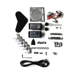 Coban Guitars Electric Guitar DIY Kit PR844 Tune O Matic Bolt On Neck Flamed Maple Chrome
