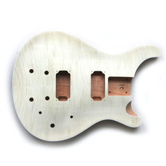 Coban Guitars Electric Guitar DIY Kit PR844 Tune O Matic Bolt On Neck Flamed Maple Chrome