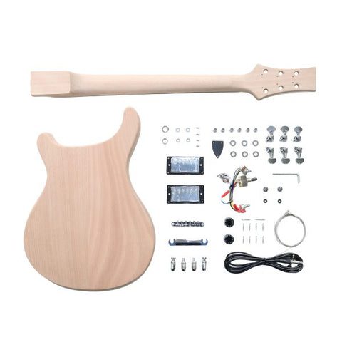 Electric Semi Hollow DIY self build guitar Kit PRSH8FS Flamed Maple LP Tune-o-matic bridge