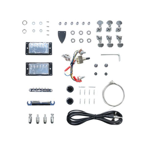 Electric Semi Hollow DIY self build guitar Kit PRSH8FS Flamed Maple LP Tune-o-matic bridge