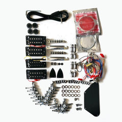 Coban Guitars Electric Guitars DIY Kit ST4 Ash Body Chrome Black Pickguard