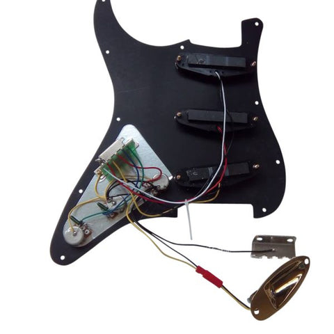 Build your own DIY Guitar Kit ST40F Ash Body Flame Maple Hardware Chrome with Black Pickguard