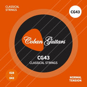 Coban Guitars New Improved Strings CG43 28-43 Nylon Classical Guitar Strings Normal Tension