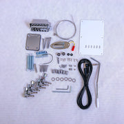 Coban Guitars Build Your Own DIY Electric Guitar Kit ST4 Strat Style Ash Body Ebony Fingerboard White Pickguard Non Soldering Chrome Hardware Guitar Making Kit