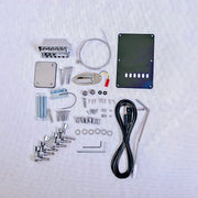 Coban Guitars Build Your Own DIY Electric Guitar Kit ST4 Strat Style Ash Body Ebony Fingerboard Black Pickguard Non Soldering Chrome Hardware Guitar Making Kit.