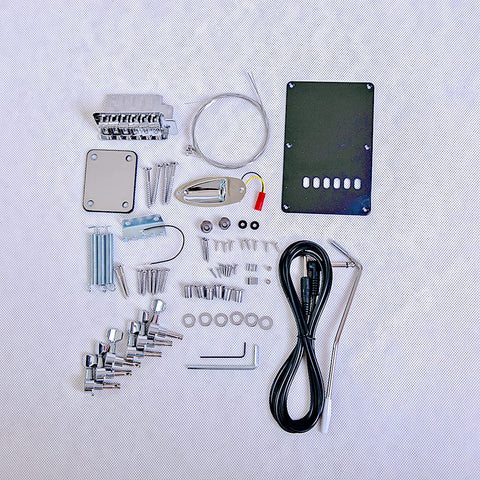 Coban Guitars Build Your Own DIY Electric Guitar Kit ST4 Strat Style Ash Body Ebony Fingerboard Black Pickguard Non Soldering Chrome Hardware Guitar Making Kit.