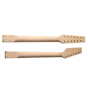 DIY ST Double-Neck Guitar Kit | Paulownia Body | Ebony Fingerboard | Chrome Hardware & White or Black Pickguard