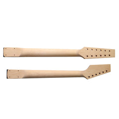 DIY ST Double-Neck Guitar Kit | Paulownia Body | Ebony Fingerboard | Chrome Hardware & White or Black Pickguard