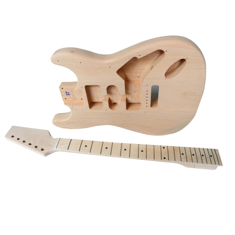 DIY ST4 Guitar Kit | Alder Body with Maple Fingerboard | Chrome Hardware & Choice of Pickguard
