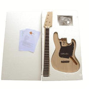 Electric Bass Guitar DIY Kit 1WM5 DJazz Bass (DJB) 5 STRING Kits Black pickguard NO SOLDERING REQUIRED