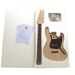 Electric Bass Guitar DIY Kit 1WM5 DJazz Bass (DJB) 5 STRING Kits Black pickguard NO SOLDERING REQUIRED