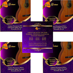 Coban Guitars Premium PCG1 Classical Nylon Normal Tension 28-43 Strings x 5 Packets